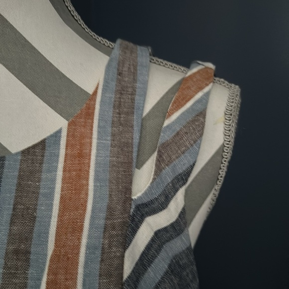 Bcbgeneration Linen Striped Dress - Picture 4 of 11